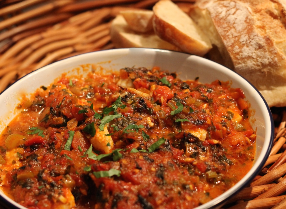 Baked Fish with Tomatoes and Parsley - Charlotte Puckette