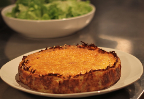 Quiche Lorraine with a Crispy Potato Crust