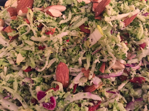 Broccoli Slaw with Ginger Poppy Seed Mayonnaise
