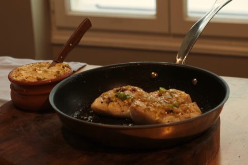 Roasted Cod with Soy-Ginger Butter