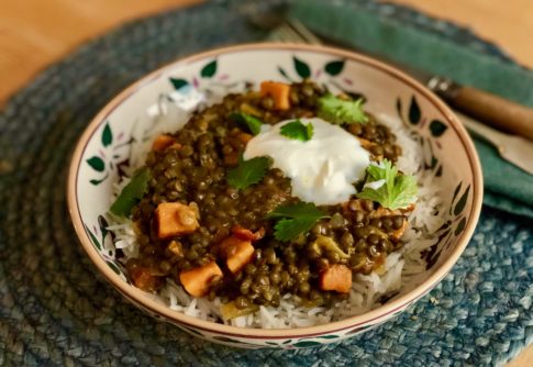 Easy Coconut, Lentil and Sweet Potato Curry