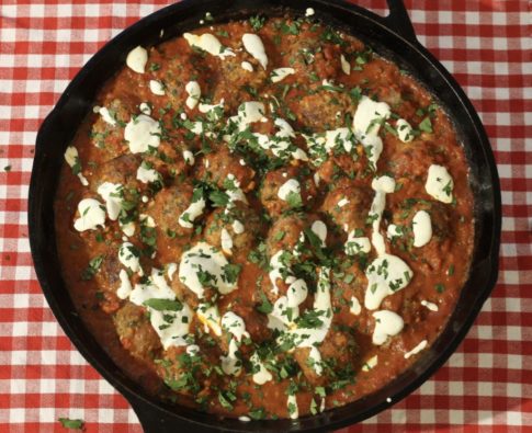 Meatballs with Cashews and Coconut in a Rich Tomato Sauce