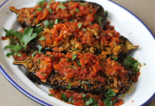 Stuffed eggplant